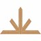 Ekena Millwork Saratoga Timber Gable Bracket, Western Red Cedar, 60"W x 40"H x 1 1/2"D x 5 1/2"F, 16/12 Pitch GBW060X40X0206SAR00SWR - alternate 1